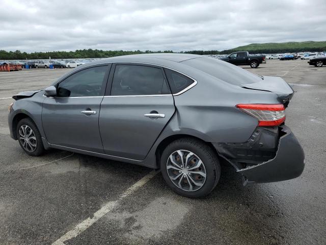 3N1AB7AP1FY382687 - 2015 NISSAN SENTRA S GRAY photo 2