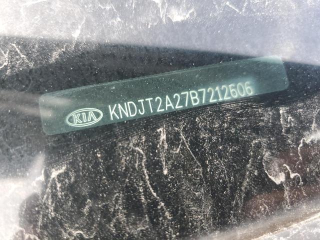 KNDJT2A27B7212606 - 2011 KIA SOUL + BLACK photo 12