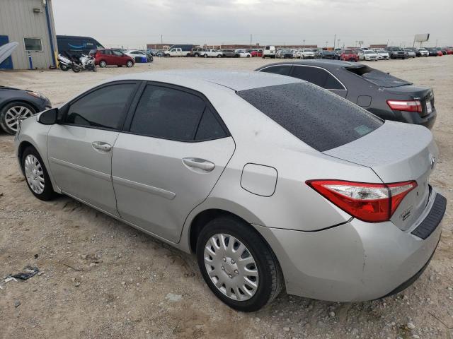 5YFBURHE4FP278576 - 2015 TOYOTA COROLLA L GRAY photo 2