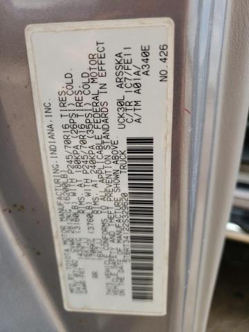 5TBRT34122S329620 - 2002 TOYOTA TUNDRA ACCESS CAB ნაცრისფერი ფოტო 12