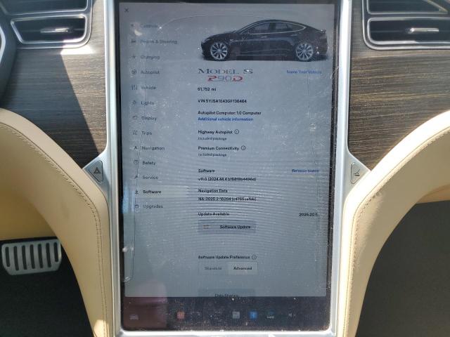 5YJSA1E43GF136464 - 2016 TESLA MODEL S 黑色 照片 9