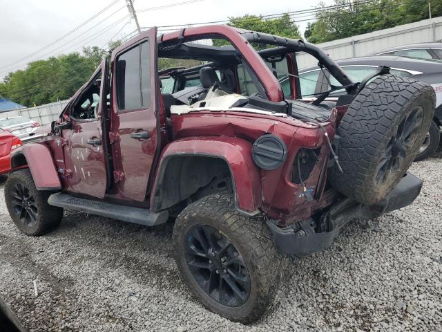 1C4JJXP67NW158585 - 2022 JEEP WRANGLER U SAHARA 4XE BURGUNDY photo 2