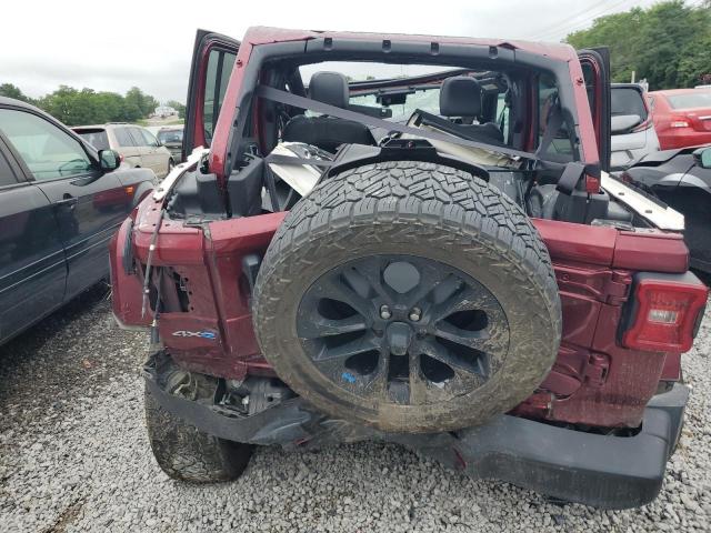 1C4JJXP67NW158585 - 2022 JEEP WRANGLER U SAHARA 4XE BURGUNDY photo 6
