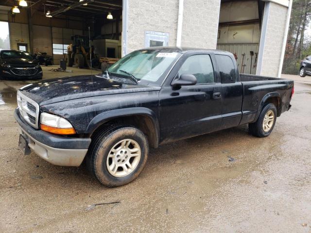 1D7GL12K34S711962 - 2004 DODGE DAKOTA SXT BLACK photo 1