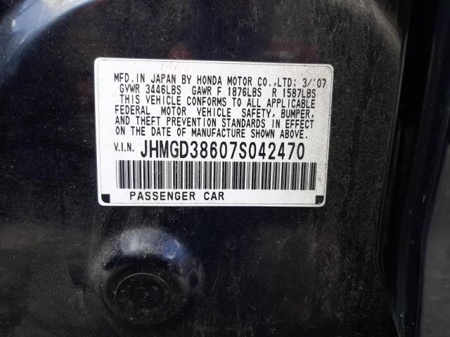 JHMGD38607S042470 - 2007 HONDA FIT S 黑色 照片 12