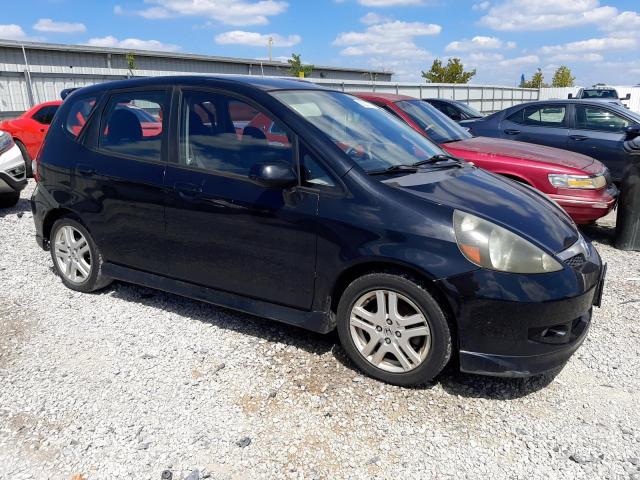 JHMGD38607S042470 - 2007 HONDA FIT S 黑色 照片 4