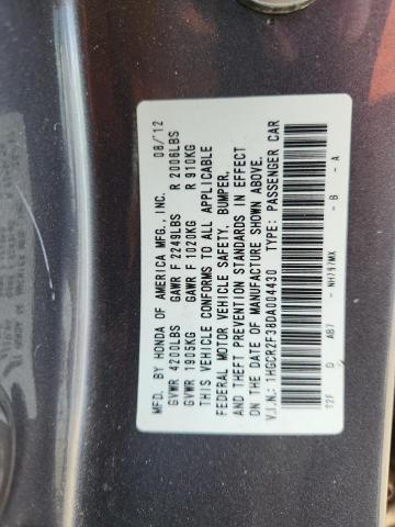 1HGCR2F38DA004430 - 2013 HONDA ACCORD LX 灰色 照片 13