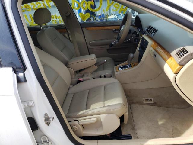 WAUAF78E48A066131 - 2008 AUDI A4 2.0T WHITE photo 5