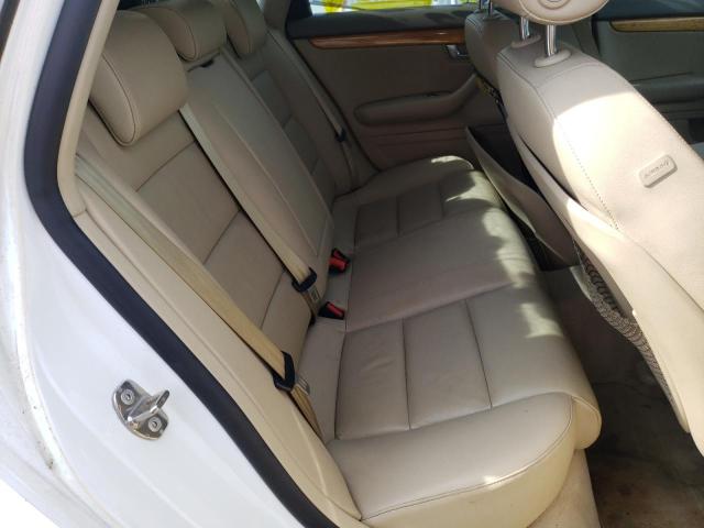WAUAF78E48A066131 - 2008 AUDI A4 2.0T WHITE photo 6