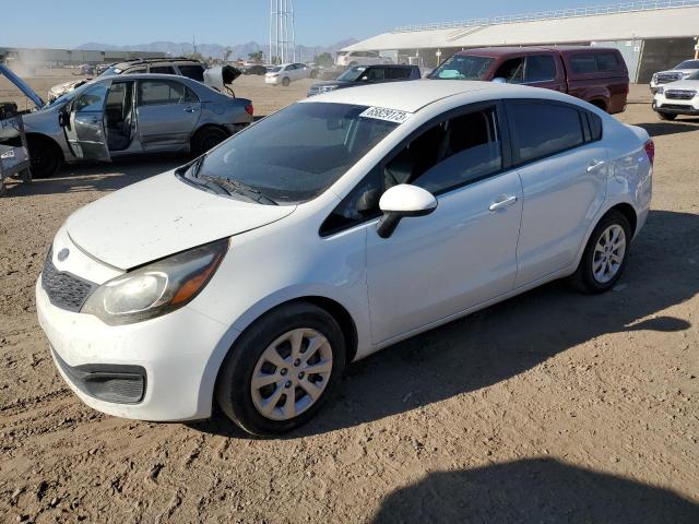 KNADM4A38D6098975 - 2013 KIA RIO LX WHITE photo 1