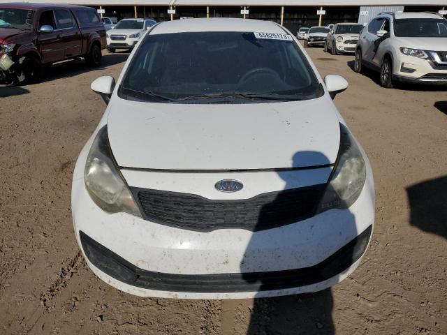 KNADM4A38D6098975 - 2013 KIA RIO LX WHITE photo 5