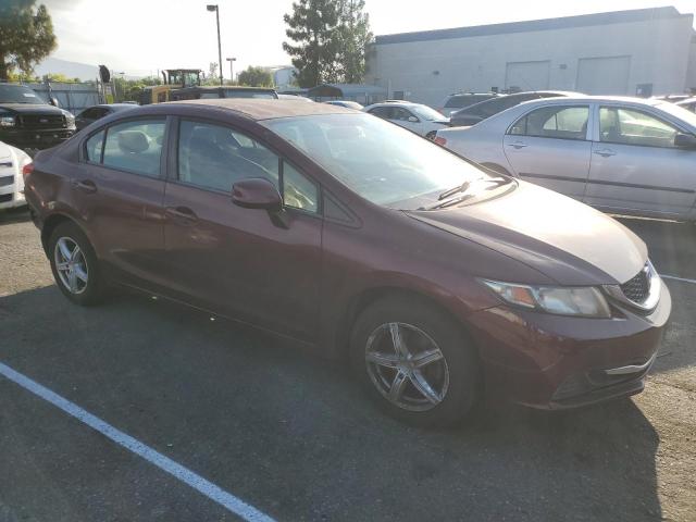 2HGFB2F51DH511030 - 2013 HONDA CIVIC LX BURGUNDY photo 4