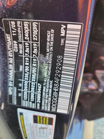 WDCGG8HB8AF292908 - 2010 MERCEDES-BENZ GLK 350 4MATIC BLUE photo 12