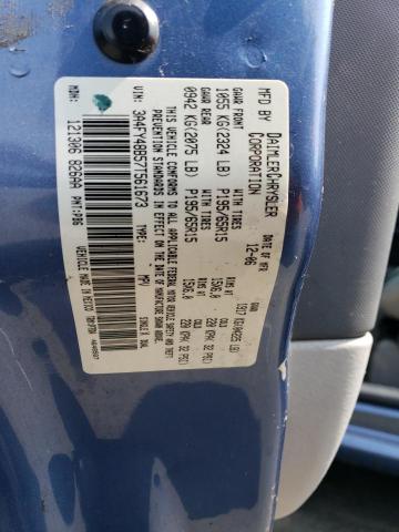 3A4FY48B57T561673 - 2007 CHRYSLER PT CRUISER BLUE photo 12