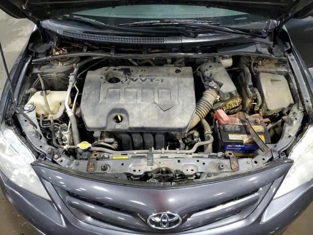 5YFBU4EE3CP049910 - 2012 TOYOTA COROLLA BASE GRAY photo 11