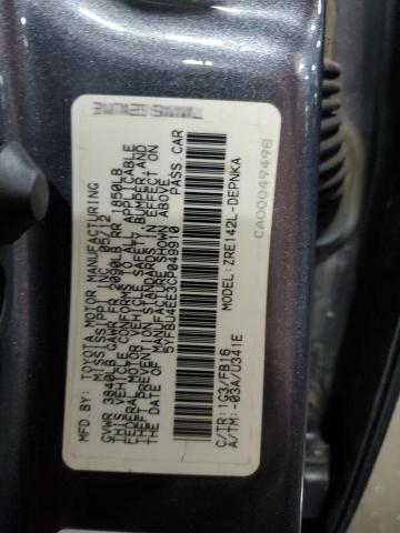 5YFBU4EE3CP049910 - 2012 TOYOTA COROLLA BASE GRAY photo 12