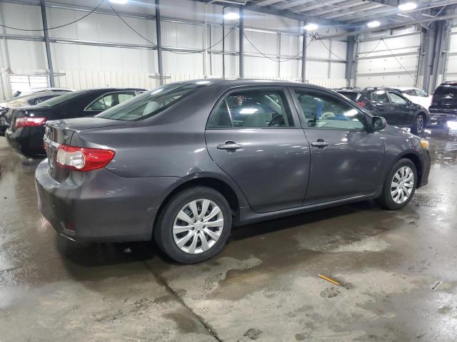 5YFBU4EE3CP049910 - 2012 TOYOTA COROLLA BASE GRAY photo 3