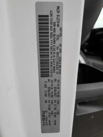 3C6TRVAG1LE121604 - 2020 RAM PROMASTER 1500 STANDARD WHITE photo 13