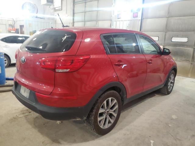 KNDPBCAC8F7741838 - 2015 KIA SPORTAGE LX RED photo 3