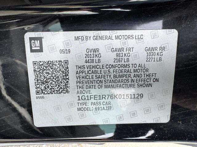 1G1FE1R76K0151129 - 2019 CHEVROLET CAMARO SS 灰色 照片 10