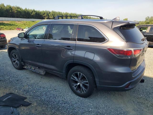 5TDKKRFH9GS157005 - 2016 TOYOTA HIGHLANDER XLE GRAY photo 2