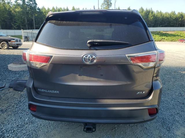 5TDKKRFH9GS157005 - 2016 TOYOTA HIGHLANDER XLE GRAY photo 6