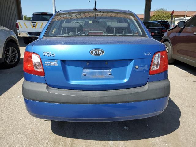 KNADE223596482669 - 2009 KIA RIO BASE BLUE photo 6