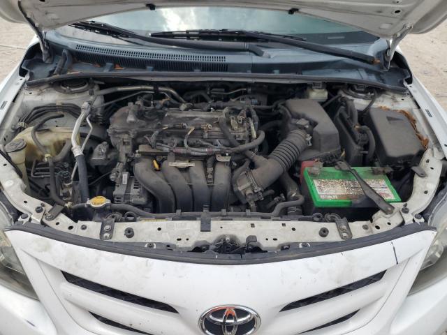 2T1BU4EE6BC620319 - 2011 TOYOTA COROLLA BASE WHITE photo 11