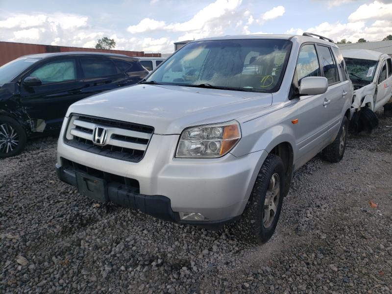 5FNYF28426B046637 - 2006 HONDA PILOT EX SILVER photo 2