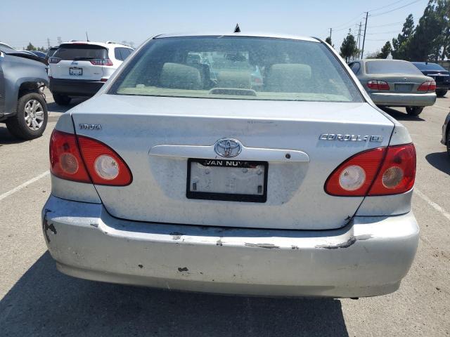1NXBR32E56Z702787 - 2006 TOYOTA COROLLA CE SILVER photo 6