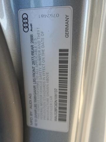 WAU32BFC8DN109137 - 2013 AUDI S7 PRESTIGE SILVER photo 12