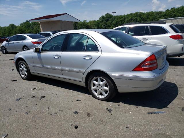 WDBRF61J64A565819 - 2004 MERCEDES-BENZ C 240 SILVER photo 2