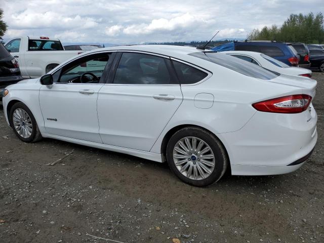 3FA6P0LU3FR248892 - 2015 FORD FUSION SE HYBRID WHITE photo 2