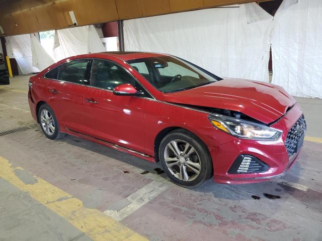 5NPE34AF4KH729566 - 2019 HYUNDAI SONATA LIMITED أحمر صورة 4