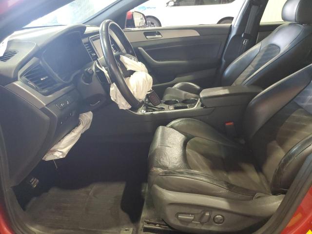 5NPE34AF4KH729566 - 2019 HYUNDAI SONATA LIMITED أحمر صورة 7