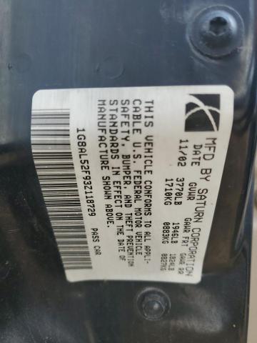 1G8AL52F93Z118729 - 2003 SATURN ION LEVEL 3 Blau Foto 12