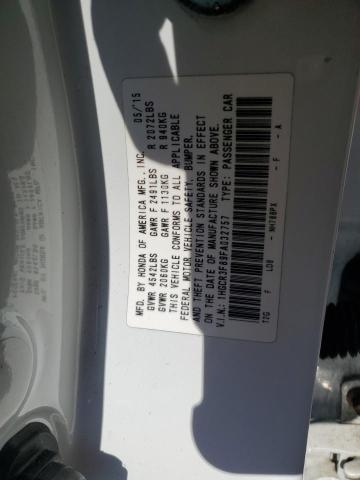 1HGCR3F89FA032757 - 2015 HONDA ACCORD EXL WHITE photo 12
