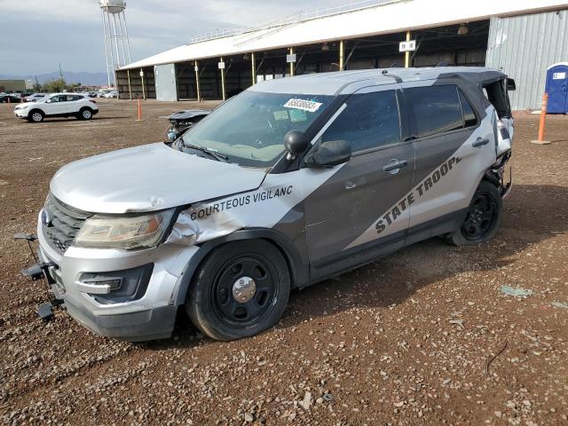 1FM5K8AR6GGC08568 - 2016 FORD EXPLORER POLICE INTERCEPTOR GRAY photo 1