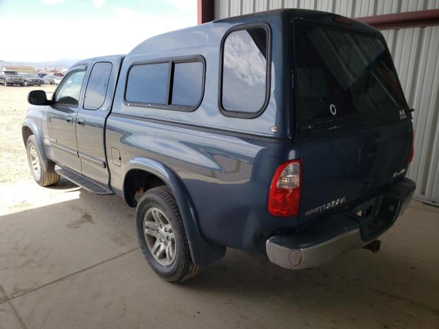 5TBBT44195S468042 - 2005 TOYOTA TUNDRA ACCESS CAB SR5 BLUE photo 2