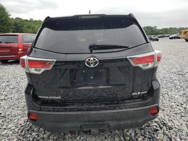 5TDJKRFH1GS244523 - 2016 TOYOTA HIGHLANDER XLE BLACK photo 6