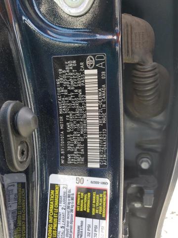 2T1BURHE9KC157522 - 2019 TOYOTA COROLLA L BLUE photo 12