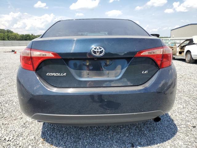 2T1BURHE9KC157522 - 2019 TOYOTA COROLLA L BLUE photo 6