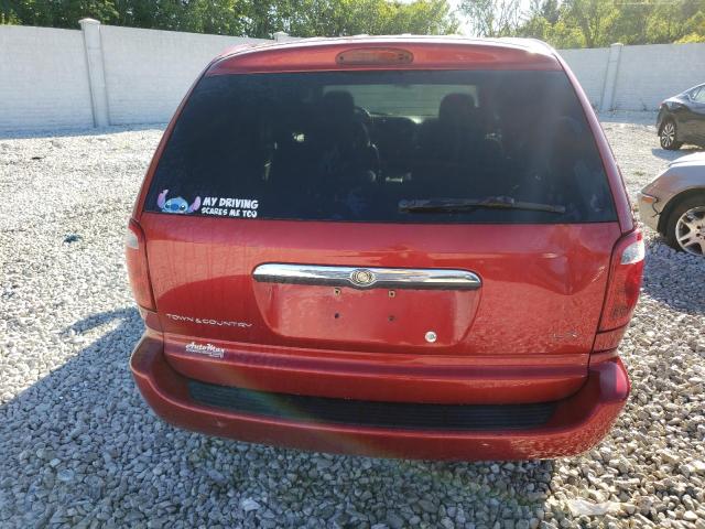 2C4GP44L43R111926 - 2003 CHRYSLER TOWN & COU LX RED photo 6