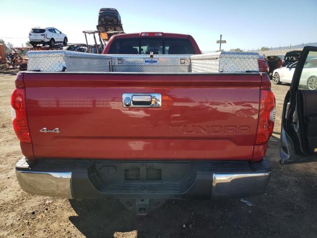 5TFCY5F16HX021652 - 2017 TOYOTA TUNDRA DOUBLE CAB SR/SR5 RED photo 6