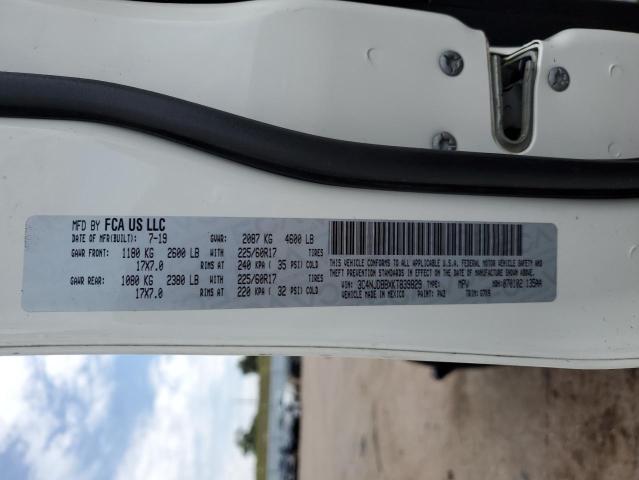 3C4NJDBBXKT839829 - 2019 JEEP COMPASS LATITUDE Beyaz fotoğraf 13