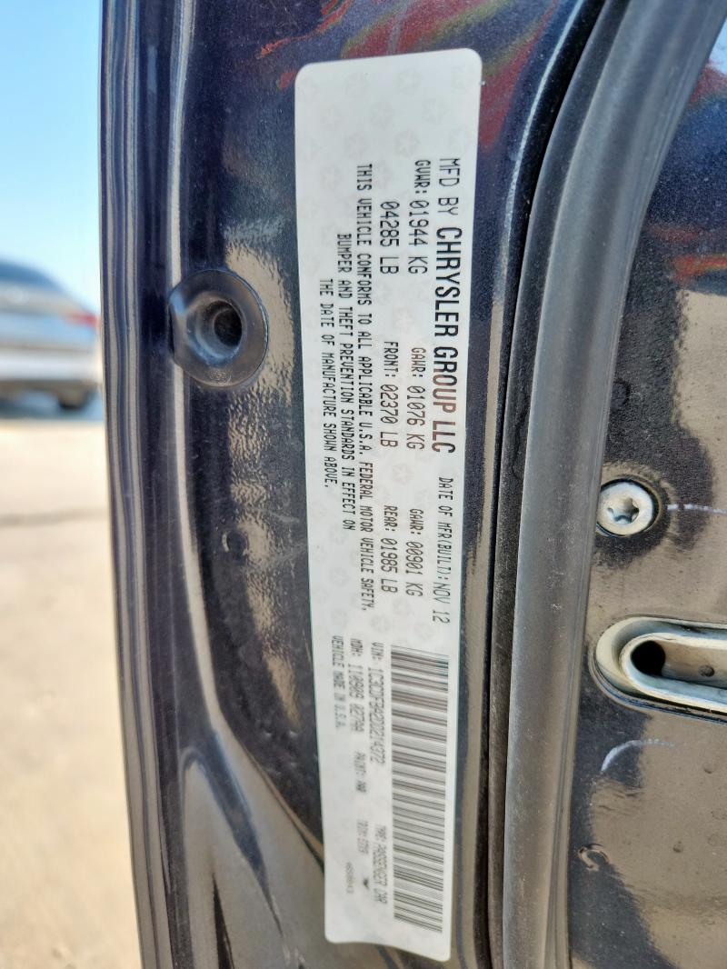 1C3CDFBA2DD214372 - 2013 DODGE DART SXT GRAY photo 12