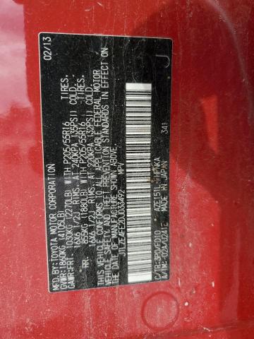 JTLZE4FE2DJ033492 - 2013 TOYOTA SCION XB 红色 照片 12