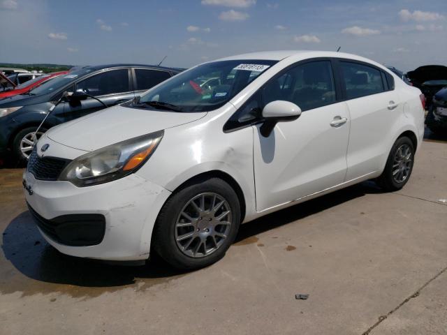 KNADM4A38F6504532 - 2015 KIA RIO LX WHITE photo 1