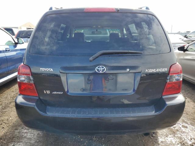 JTEEP21A640057728 - 2004 TOYOTA HIGHLANDER BLACK photo 6