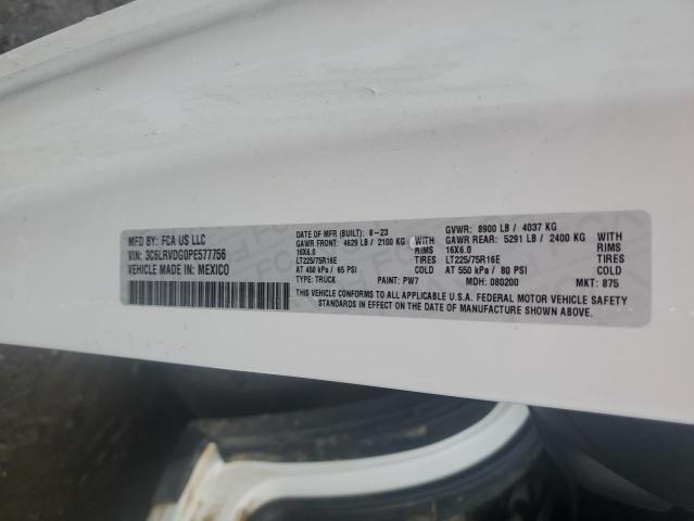 3C6LRVDG0PE577756 - 2023 RAM PROMASTER 2500 HIGH WHITE photo 13